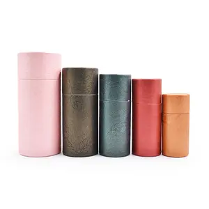 0.3oz 0.5oz 1oz 2oz 2.5oz biodegradable push up lip balm cute paper lipstick tube packaging