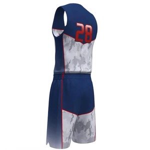 Uniforme de Baloncesto de Alta Calidad 2026, Conjunto sin Mangas con Cuello en V, Absorbe la Humedad, 100% Poliéster, Unisex para Adultos, en Venta - Product Image 4
