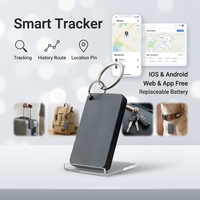 Localizador de Objetos sin Tarjeta SIM, Compatible con iOS y Android, Batería Reemplazable, Gestión por Lotes, para Maletas, Llaves, Mascotas y Carteras