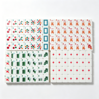 Tuiles de Mahjong Personnalisées Lagoon, Style Tendance Américain de Luxe en Acrylique 4 Couches, Couleur et Taille Personnalisables pour Tables de Jeu