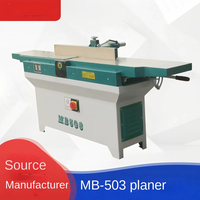 Raboteuse de table multifonctionnelle double face portable pour le travail du bois en usine, avec table coulissante, moteur 2,2 kW 380 V, facile à utiliser