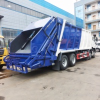 Camión Compactador de Basura HOWO 25 Square 8X4, Robusto e Inteligente, con Carga Trasera Hidráulica para Gestión de Residuos