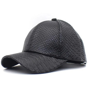 Hip Hop Street Dance Hommes Femmes Métallique Argent Crinkle Crack Texture Pu Cuir Casquette de Baseball - Product Image 5