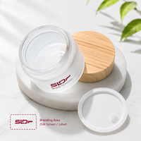 Pot en verre transparent de qualité supérieure pour le stockage de crème pour les yeux