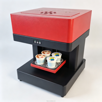 Imprimante à jet d'encre numérique automatique comestible Jet 3D Résolution 600dpi à plat pour tasses/café/gâteaux/bonbons/aliments Nouveau 1 an