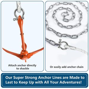 High Quality 3/8*150ft 3 Twisted Multifilament Boat 100% Nylon Rope - Product Image 2