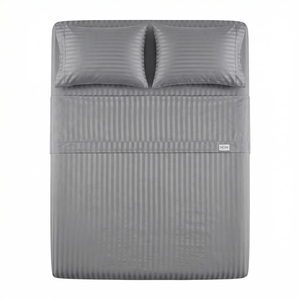 Juego de Sábanas Ajustables de Satén Regular, 100% Algodón, 400 Hilos, Tamaño King y Queen, Calidad de Hotel, Duraderas para Todas las Estaciones, Marca HONI - Product Image 3