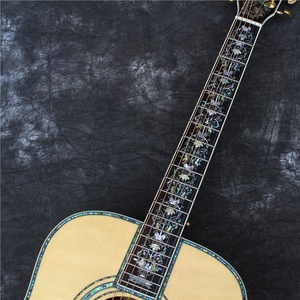 Cocobolo-<span class=keywords><strong>guitarra</strong></span> acústica de lujo, <span class=keywords><strong>guitarra</strong></span> con incrustación de abulón, hecha a mano - Product Image 3