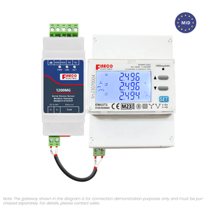Le mètre triphasé 65A de kwh de modbus a mi approuvé EM4372 5(65) un analyseur de puissance intelligent - Product Image 2