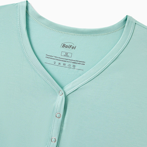 Pigiama Estivo Rinfrescante in Bambù Baifei OEM, Certificato GOTS, Set Coordinato Famiglia 2 Pezzi per Ragazze con Tessuto Modal - Product Image 2