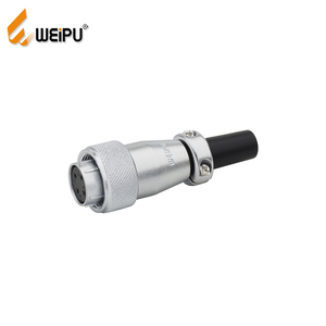WEIPU WS16-TQ zinc mâle connecteur de câble métallique 2pin 3pin 4pin prise d'aviation avec la douille DE PVC - Product Image 1