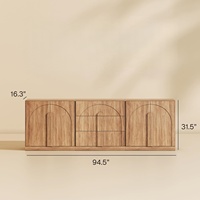 Ensemble de meubles de rangement modulaires, configurables librement, buffet moderne en bois massif, conteneur de rangement, console, salon, cuisine