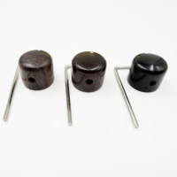 HIVE Electrowood Guitar Volume Tone Control Knobs Made Cocoa Puro Wood Rosewood Ebony Touch Wooden Potentiometer Caps Knob