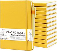 Carnet personnalisé A5 à couverture rigide pour étudiant Journal à pois en cuir végétalien avec ruban porte-stylo à bandage choix plus économique