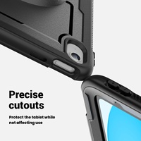 Étui robuste antichoc en plastique rigide avec béquille pour iPad 10e/10,9 pouces 2025 A16, compatible avec l'iPad 11e génération