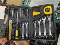 Ensemble d'outils à main professionnels de 55 pièces avec boîte de rangement, kit d'outils de réparation pour la maison, clé à douille, tournevis pour bricolage automobile