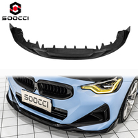 TAKD Kit carrosserie de mise à niveau en fibre de carbone sèche pour séparateur de pare-chocs avant et lèvre de pare-chocs avant pour BMW G42 M240i 2023-2025