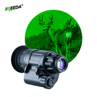 IREEDA PVS14S Resolusi Tinggi Fosfor Putih dengan Auto Gated dan Manual Gain IP67 Tahan Air Monokuler Penglihatan Malam untuk Observasi