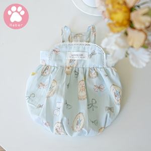 กระโปรงสัตว์เลี้ยงพิมพ์ลายฟักทองสไตล์คลาสสิกเสื้อผ้าแฟชั่นสไตล์ญี่ปุ่นเสื้อผ้าสุนัขและแมวเกาหลีใต้สำหรับฤดูใบไม้ผลิฤดูร้อน - Product Image 5