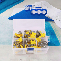 Mini pince à dégagement rapide de 8 à 38 mm, boulon en T, ressort, acier inoxydable robuste, clips en forme de V pour câble métallique pivotant, tuyau