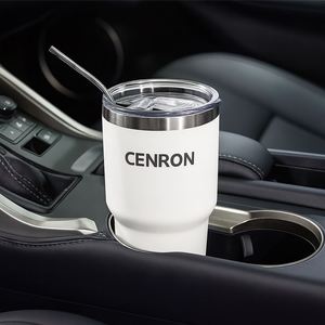 Custom Logo Stainless Steel Tumbler Cup 30oz Powder Coated Vacuum Insulated Mug <b>Straw</b> 6-12 Hours Thermal Insulation Portable - Product Image 3