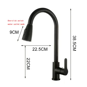 Long Neck Sink Mixer Tap Single Handle Kitchen Faucet OEM Ceramic Style TIME Brass Surface Finish Family Solid Hotel Spray Core