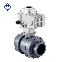 Elektrisches UPVC-Doppelkugelventil für Chemikaliendosierung und Wasseraufbereitung