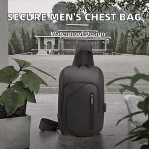 Sac de Poitrine de Luxe pour Homme, Sac Bandoulière Sportif Personnalisé, Imperméable, Tendance, pour Activités de Plein Air - Product Image 2