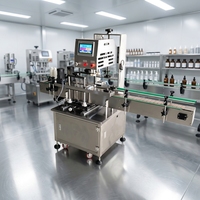 Máquina Tapadora Automática de Cuatro Ruedas Tipo Pico de Pato, Adecuada para Tapar Botellas con Cabeza Dosificadora y Botellas con Pulverizador.