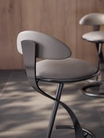Chaise de salle à manger d'extérieur haut de gamme en acier inoxydable, design moderne et luxueux, pour bar, salon, hall, cuisine commerciale