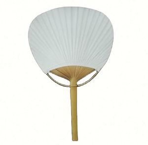 Abanicos de Palma Tejidos Estilo Japonés con Impresión Personalizada, Abanicos de Bambú Ecológicos, Regalos Promocionales con Mango Natural, Decoración para el Hogar de Año Nuevo - Product Image 1