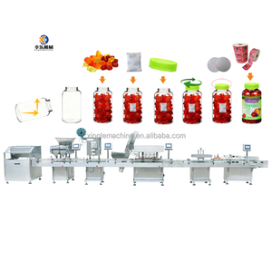 קו ייצור אוטומטי לספירת, מילוי, סגירה ותיוג של סוכריות בבקבוקי פלסטיק, סוכריות גומי, מסטיקים - Product Image 1