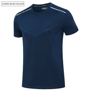 88% Polyester 12% Spandex Quick Dry Sport Short Sleeve Shirt Custom Clothing Gym Wear Men Running Shirt