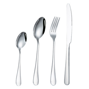 High-end Restaurant Hotel Gift <b>Set</b> 410 Stainless Steel 24-Piece Flatware <b>Set</b> Golden Eco-Friendly Back School Minimalist Mirror - Product Image 6
