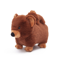 Peluche ours marron mignon, jouet en peluche doux, poupée ours, oreiller à câliner pour enfants, décoration de la maison, cadeau d'anniversaire pour enfants