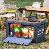 Boîte de rangement pliable rectangulaire en PP avec couvercle pour le camping, le jardin, les aliments et les voyages