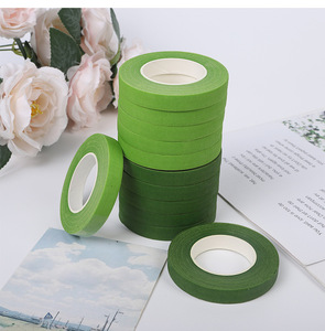 Hot Bán Handmade Hoa Băng Màu Xanh Lá Cây Tự Làm Giấy Crepe Cho Bó Hoa Màn Hình Bao Bì Kính Thiên Văn Đầy Màu Sắc Băng - Product Image 6