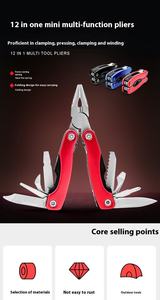 <b>Multi</b> <b>Tool</b> <b>Multi</b> Functional <b>Pliers</b> With Slide Switch Knife Screwdriver Stainless Steel Folding <b>Pliers</b> - Product Image 3