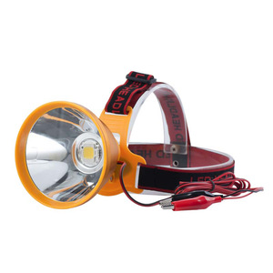 Led Headlight <b>12V</b> <b>Dc</b> Yellow Light Fishing Lamp With Wire For Night Fishing - Product Image 2
