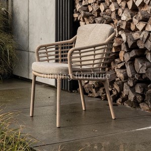 Tùy Chỉnh Gỗ Tếch Bàn Ăn Ngoài Trời Vườn Gỗ Rắn 6 8 Chỗ Ngồi Ăn Bộ Patio Mây Ghế - Product Image 4