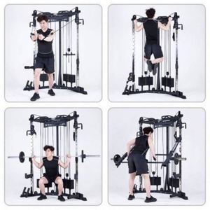 Máquina Smith Multifunción de Alta Calidad para Gimnasio, Rack de Sentadillas y Halterofilia, Equipo de Fitness de Acero Reforzado, Modelo USA Mairun Negro - Product Image 4