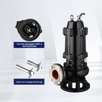 Pompe submersible pour eaux usées modèle WQ, accouplement en fonte, anti-colmatage, pour eau propre, faible pression, pour l'ingénierie immobilière et le levage de mélanges