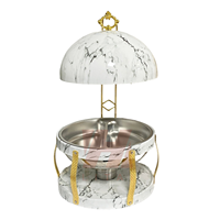 Liyunda four suspendu en acier inoxydable 6L or chauffe-plat pour hôtel Restaurant Buffet affichage des aliments