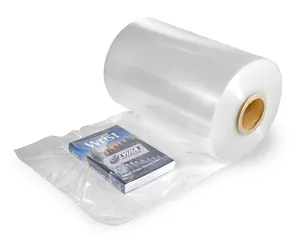 15 Um POF Shrink Roll Pof Shrink Film Vegetal Snack Fruit Cosmetics Material de embalaje de plástico a prueba de humedad
