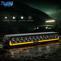 Barre lumineuse LED 85W avec boîtier en aluminium et feux de jour ambre pour camion et SUV
