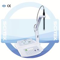 PH-mètre de laboratoire de paillasse SCITEK (-2.00-20.00) Résolution pH 0.01/0.1 Précision pH 0.01 Étalonnage automatique Affichage LCD