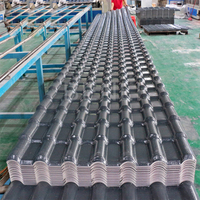 Azulejo de techo de plástico pvc para casa, material de construcción, lámina de pvc de asa corrugada, Colombia, APVC, económico, chino, español