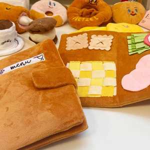 Corea del Sur respetuoso con el medio ambiente lindo olor a comida oculta perro de peluche juguetes de sonido nuevo menú de perro mascota estilo de dibujos animados para el comercio exterior - Product Image 3