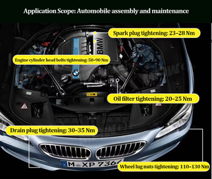 Cờ lê lực kỹ thuật số chuyên nghiệp 3/8in 1/2in 3/4in với góc mô-men xoắn 200N 850N 1000N, dùng cho ô tô, tự làm và công nghiệp - Product Image 6