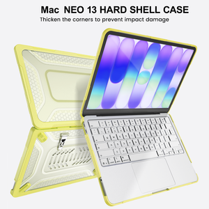 <span class=keywords><strong>Funda</strong></span> Protectora 2 en 1 a Prueba de Golpes para MacBook Neo de <span class=keywords><strong>13</strong></span> <span class=keywords><strong>Pulgadas</strong></span>, Carcasa Rígida Transparente con Borde Suave, Modelo A3404, Antihuellas - Product Image 6